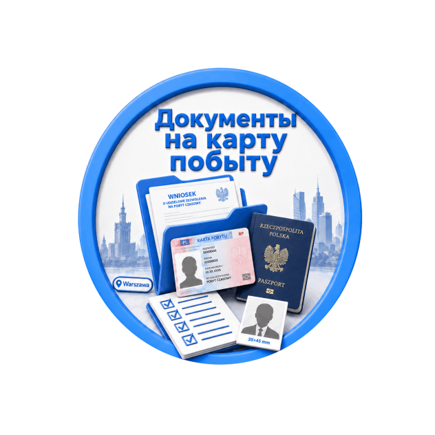 Документы на карту побыту в Варшаве