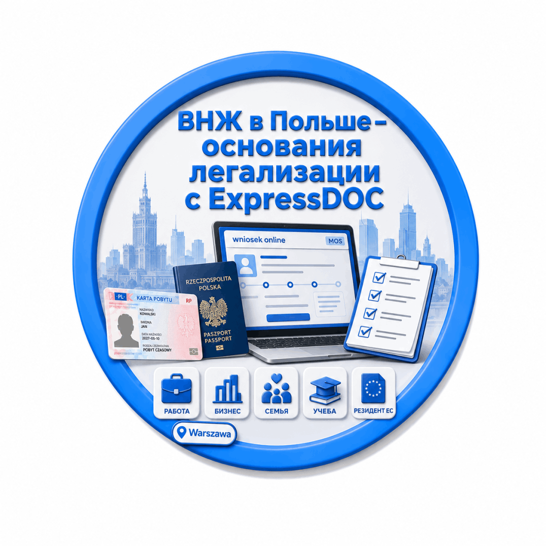 ВНЖ в Польше — основания для карты побыту с ExpressDOC