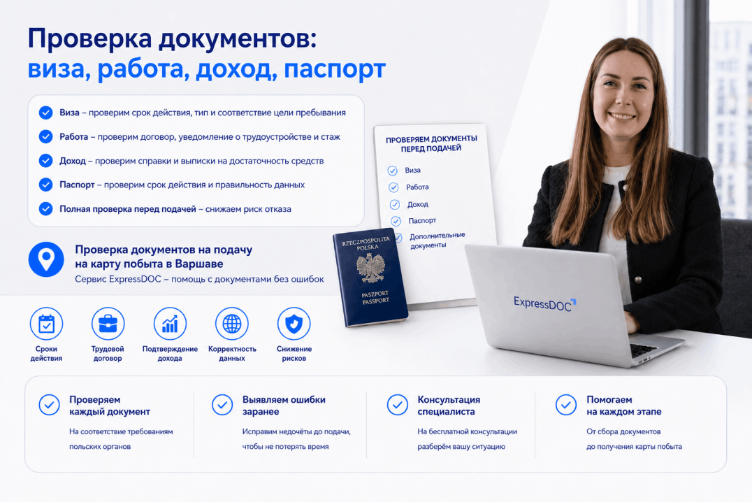 Проверка документов на карту побыту перед подачей через MOS
