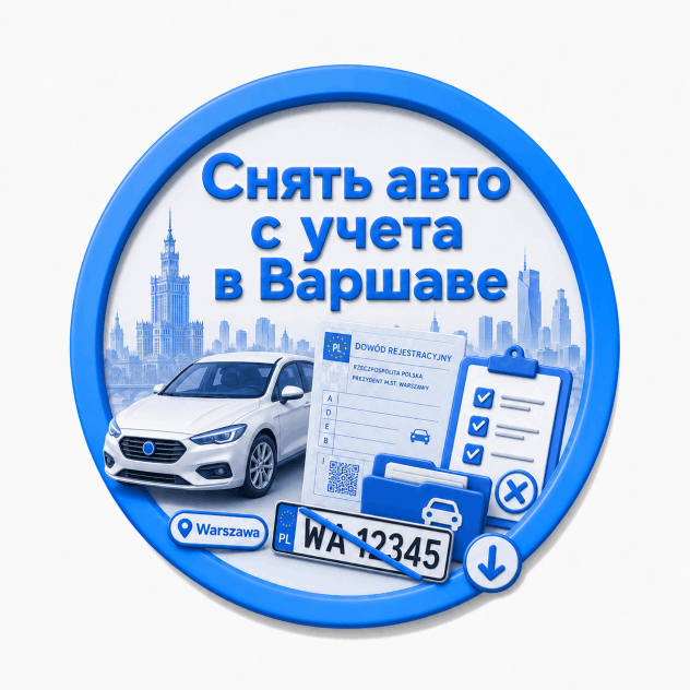 Снятие авто с учета в Варшаве — подготовка документов ExpressDOC