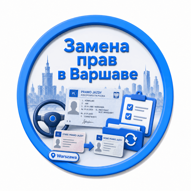 Замена водительских прав в Варшаве — подготовка документов ExpressDOC