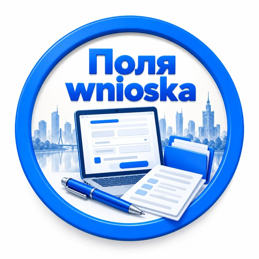 Заповнення полів wnioska та звіряння з документами